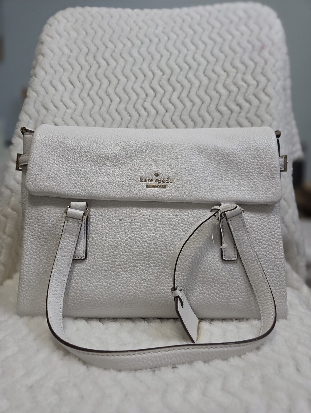 Kate Spade Bright White Holden Satchel Crossbody